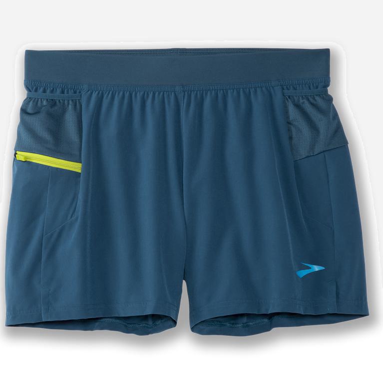 Brooks Sherpa 5 2-In-1 Mens Running Shorts Ireland Alpine/SteelBlue/Bright Moss (MOUT-62583)